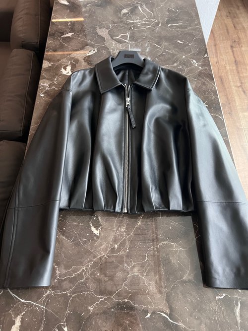 Loewe Chic Leather Garment Set with Novel Dimensions