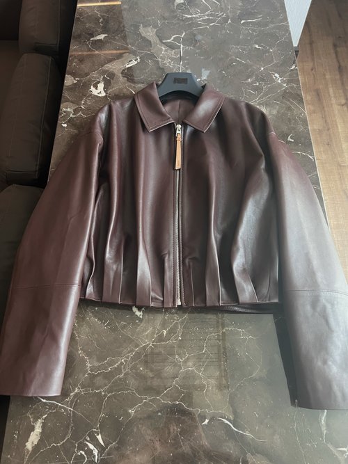 Loewe Stylish Leather Suit Set with Flexible Design