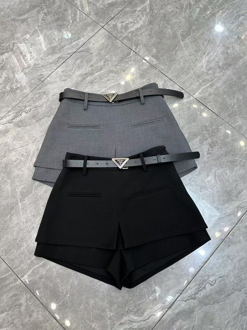 Prada Mu Two-Wearable Skirt-Pant Combo