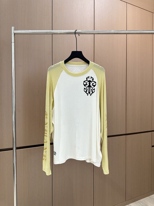 Chrome Hearts High-Elastic Tencel Long-Sleeved Top with Print, Comfortable and Classic