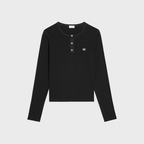 Celine Customized Long-Sleeve T-Shirt with Arch Logo