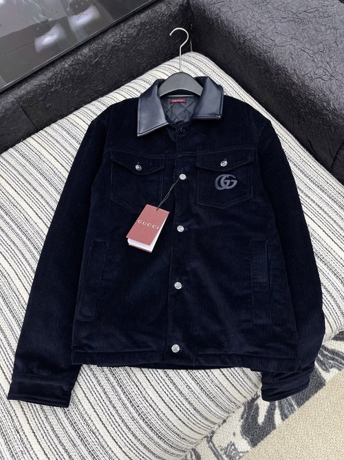 Gucci Corduroy Cotton Coat, Soft and Stylish