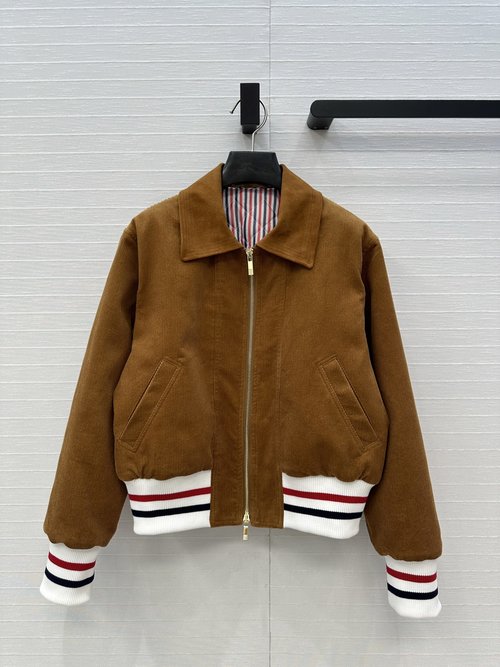 The Row Exclusive Old-Money Style Suede-Collar Cotton Layering Jacket
