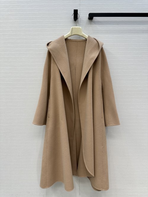 Alaia Exclusive First Release: Wrap-style Double-faced Wool-cashmere Coat