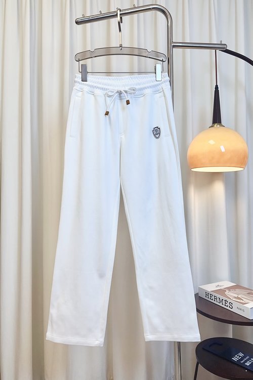 Brunello Cucinelli Custom Logo Sweatpants, Cotton Air Mesh, Soft and Multi - purpose