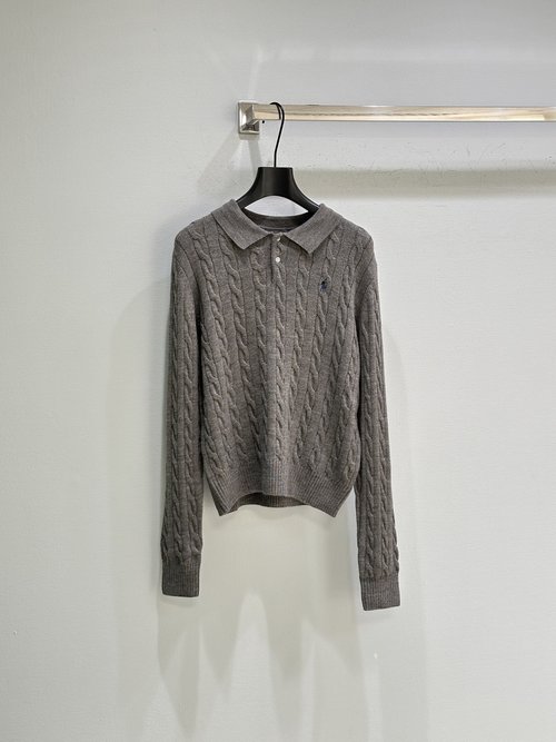 Yves Saint Laurent Classic Cable-Knit Turtleneck Sweater with Equestrian Logo - Plush Comfort