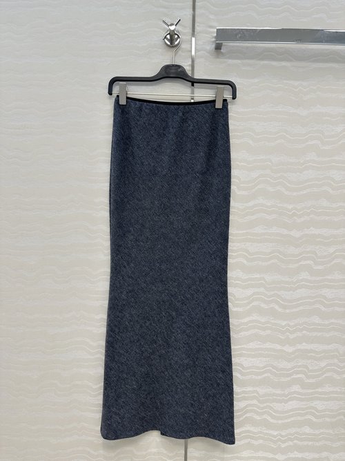 The Row Row-Style High-End Wool Slit Long Skirt (Exclusive First Release)