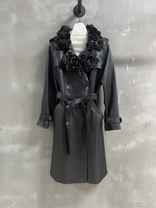 Chanel Exquisite Camellia Embroidery Runway Windbreaker