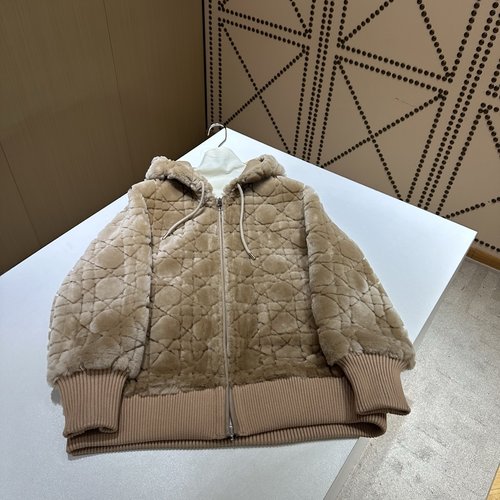 Chanel Versatile Imported Fur and Leather One-Piece Outfit