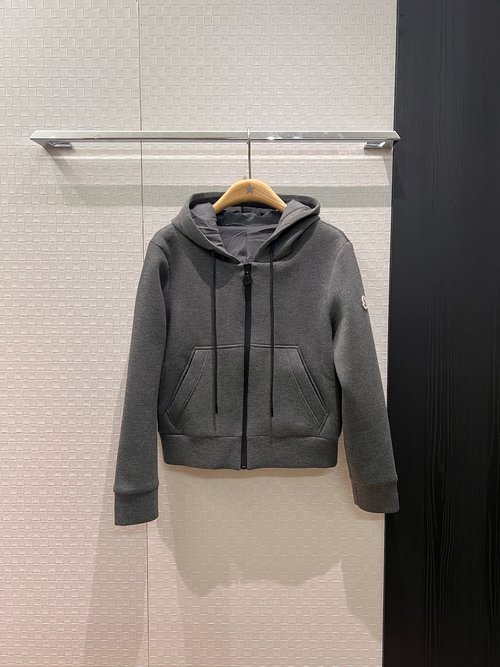 Moncler Hooded Sweatshirt with Classic Sleeve Logo