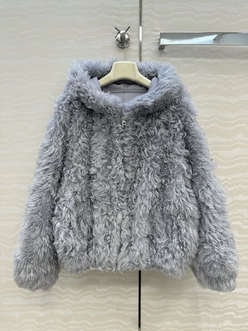 Loewe Exclusive Tuscan Lamb Fur - Trimmed Hooded Vest