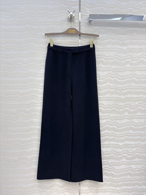 Loro Piana High-End Cashmere Wide-Leg Pants with Elegant Design