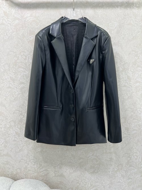 Prada Stylish and Versatile Leather Blazer