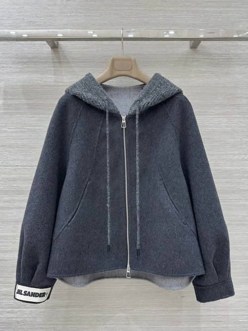 Jil Sanders Exclusive Handmade Double-sided Wool Knitted Coat