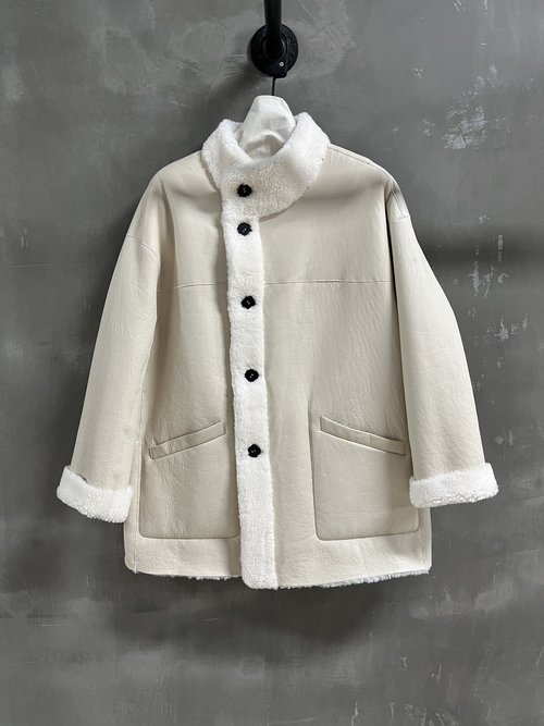 Brunello Cucinelli Timeless Old Money Style Reversible Merino Wool Fur Overcoat