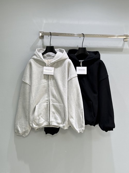Alexander Wang Loose and Versatile Solid - Color Hooded Cardigan