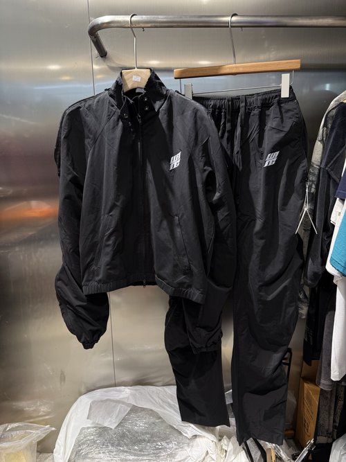 Alexander Wang Zippered and Ruffled Two-piece Jacket and Pants Set