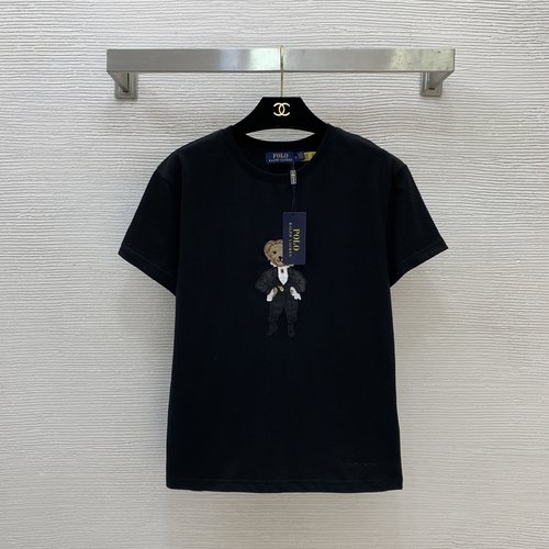 Polo Ralph Lauren High-quality Cotton Short-sleeved Bear Embroidery T-shirt
