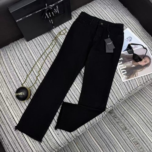 Yves Saint Laurent Recommended Skinny Jeans with Embroidered Logo Pocket