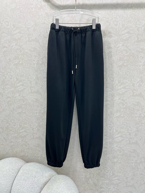 Fendi Drawstring Cuffed Comfortable High - Density Cotton Pants