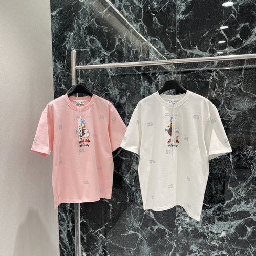 Ganni Donald Duck Printed Short-Sleeve T-Shirt, Fun and Fashionable