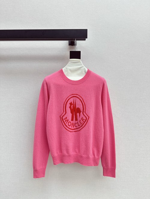 Moncler Exclusive Logo-Embroidered Wool Pullover for Everyday Wear