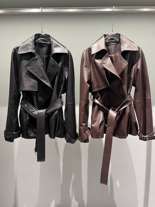 Loewe Elegant Loewe - style Sheepskin Trench Coat