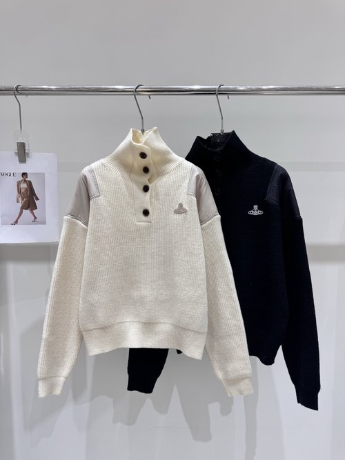 Vivienne Westhood Saturn Patchwork Knitted Pullover