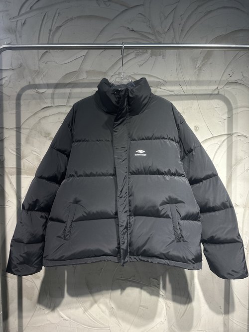 Balenciaga Ski - themed Reflective Print Puffy Down Jacket