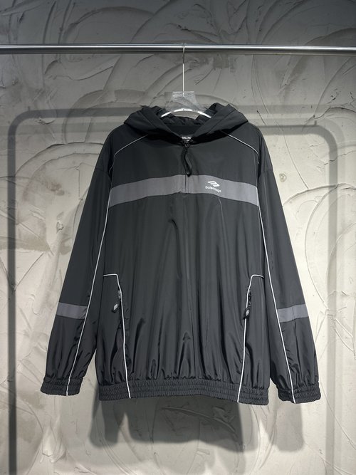Balenciaga Ski - themed 3M Reflective Hoodie with Warm Lining