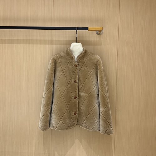 Loro Piana Authentic Customized Versatile Sheepskin Fur Coat