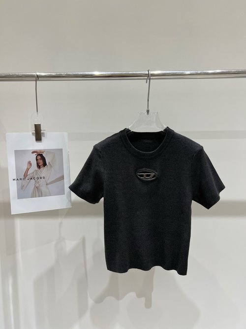 Diesel Short-Sleeve Slim-Fit Knit T-Shirt