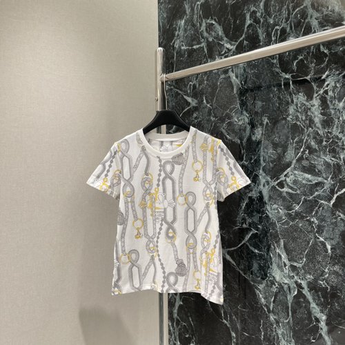 Hermes Chain Print T-Shirt Inspired by Equestrian