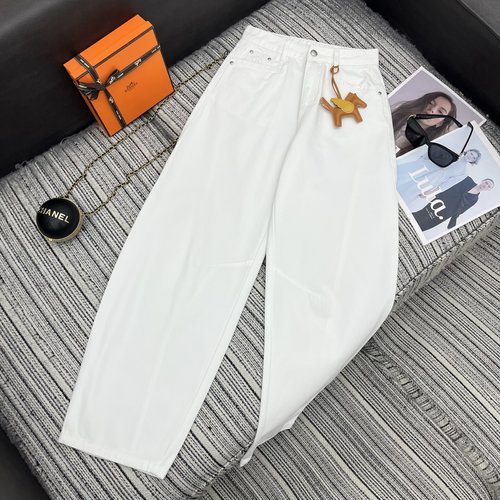 Hermes New Curve Jeans with Leather Pony Accessories