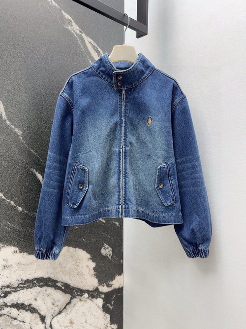 Polo Ralph Lauren Denim Jacket with Pony Embroidery for Layers
