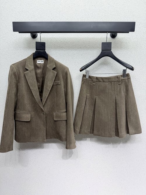 Miu Miu Custom Suit with Good Neckline and Color Effect