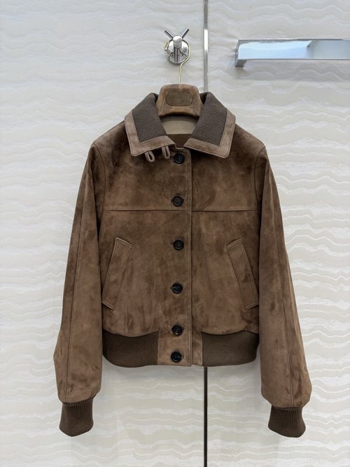 Loro Piana Exclusive Equestrian Knight Style Leather Jacket