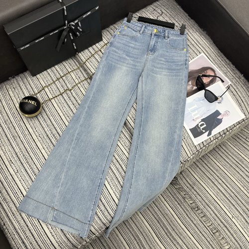 Yves Saint Laurent New Style Flared Denim Trousers