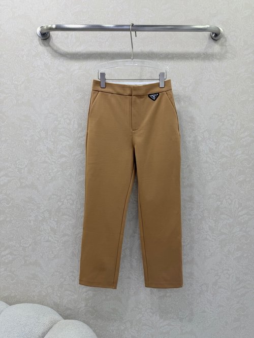 Prada High-waist Skinny Jeans with Triangle Logo and Hip-lift