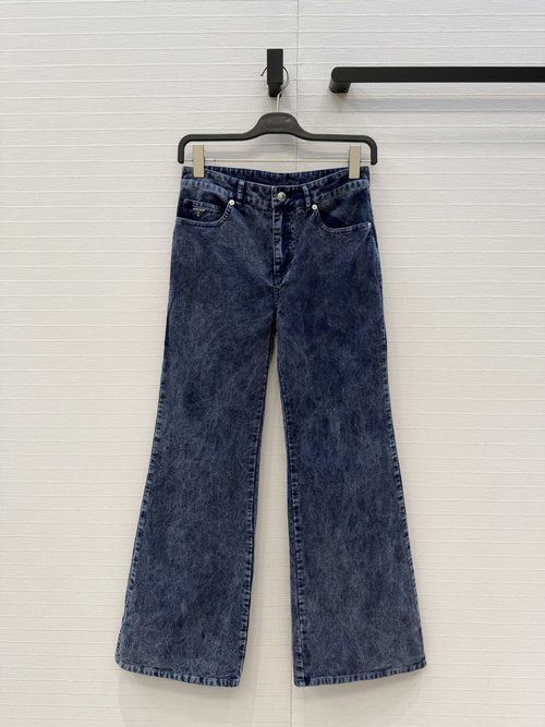 Prada Snowflake Corduroy High-waisted Flare Pants, Stylish and Versatile