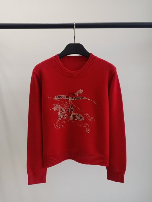 Burberry Embroidery Knitted Sweater