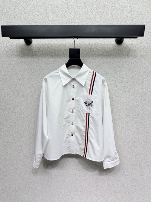 Thom Browne Elegant Shirt with Smooth Fabric