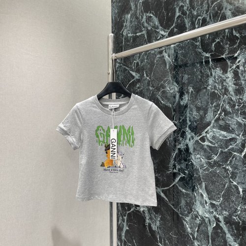 Ganni Cute Pony Printed T-Shirt, Suitable for Casual Wear