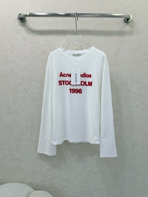 Dior Letter Print Flocked Long Sleeve Top