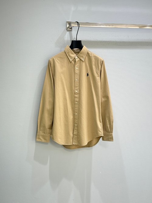 Yves Saint Laurent Solid Color Shirt with Contrast Embroidery, Paired with Matching Skirt