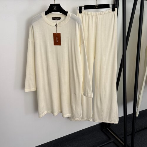 Loro Piana Knit Suit with Metal Rings in Multiple Colors