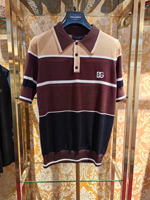 Loewe Knitted Polo with Embroidered Letters