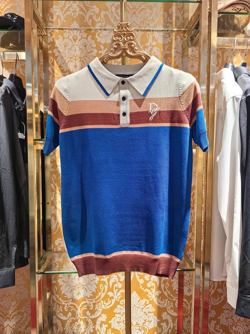 Loewe Knitted Polo with Embroidered Letters