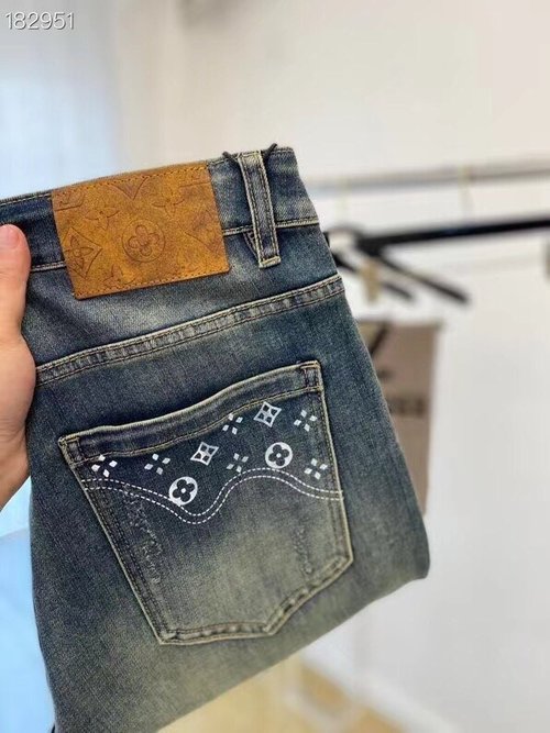 Louis Vuitton Breathable Jeans with Premium Details