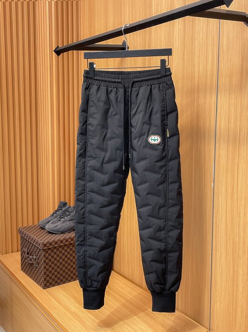 Gucci Thickened Warm Down Pants for Outdoor Use